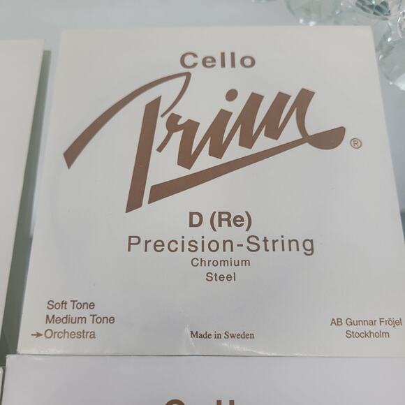 Prim CELLO String SET Orchestra Heavy Thick , A D G C -Made In Sweden NEW SEALED - Picture 3 of 7